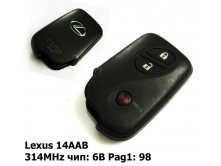 Смарт-ключ Lexus 2+1кн. 314MHz 14AAB Pg1-98