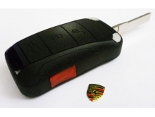 Корпус выкидного ключа Porsche Cayenne 3+1 кн