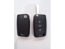 Корпус  ключа Volkswagen HU-66 3кн.