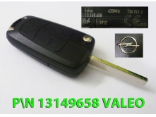 Выкидной ключ Opel 433MHz 2кн. PCF7941 ASTRA H, ZAFIRA
