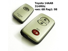 Смарт-ключ Toyota 2+1кн. 314MHz Pg1: 98