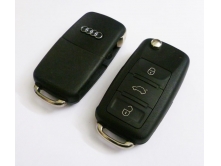 Выкидной ключ Audi 3кн. 433MHz PCF7943